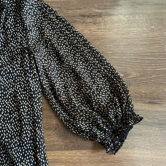 β«οΈ ZARA Polka Dot Long Sleeve Dress βͺοΈ - Picture 7 of 9
